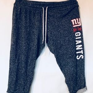 New York Giants crop drawstring comfy pants